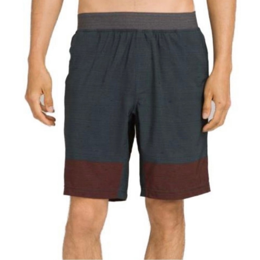 PrAna Super Mojo II‎ Yoga/Bouldering/Climbing Shorts Grey Blue